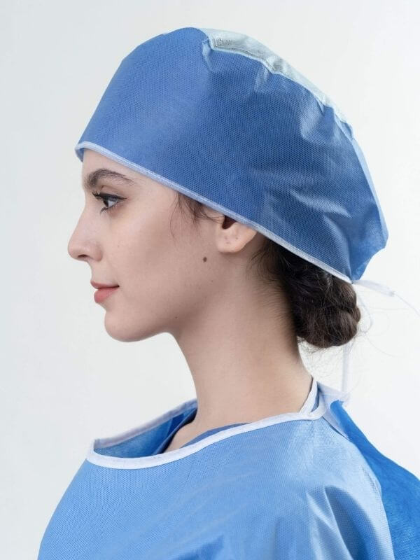 Surgical cap with elastic band (100 pcs)