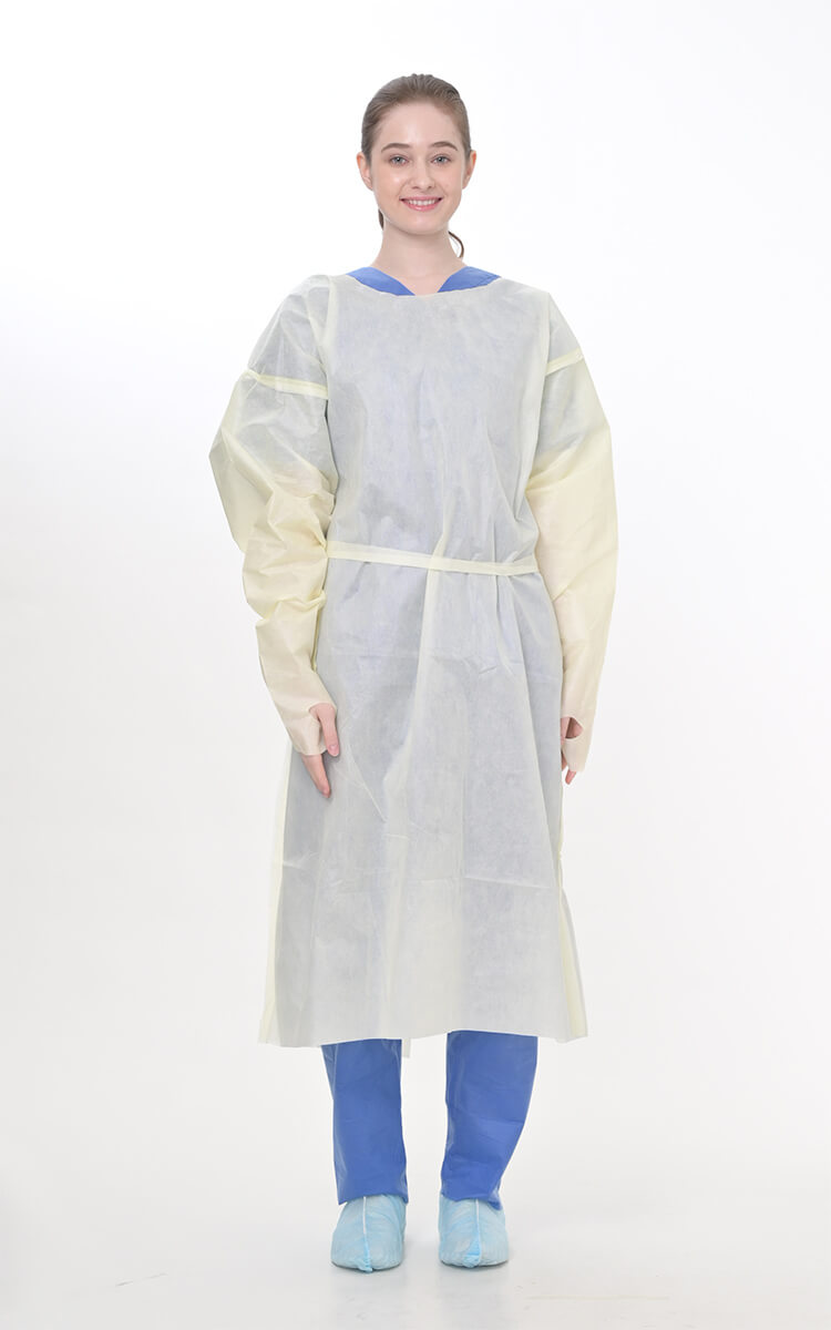 Medtecs CoverU Disposable Isolation Gown (IL-2022YTU/ Yellow